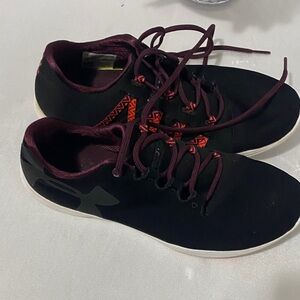 Under Armour Women’s Black and Red Athletic Shoes
